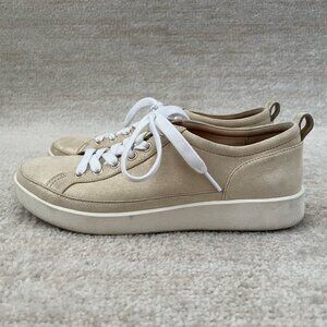 Vionic Winny Gold Sneakers Shoes 9W Wide Width